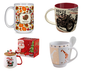 4-Seasonal Mugs,Themed Mugs